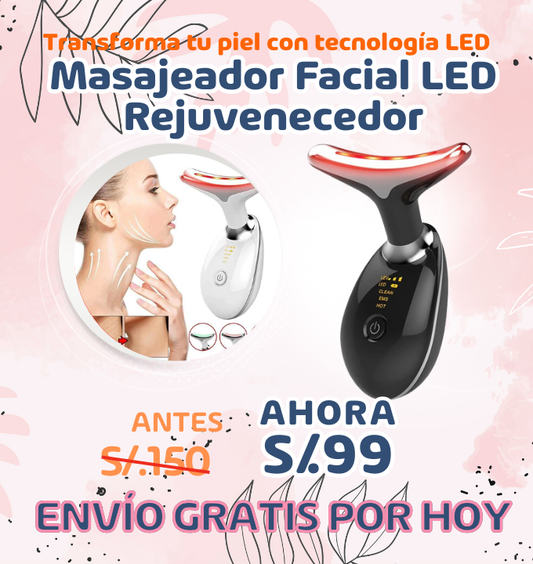 MASAJEADOR FACIAL LED